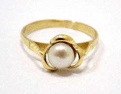 Gyöngyös arany gyűrű (ZAL-Au96486)
