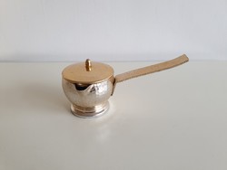 Retro régi aranyszínű fém fedeles kávékiöntő mid century kávé kiöntő