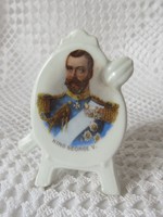 V. György brit uralkodó portréjával illusztrált kis relikvia, ritka darab!