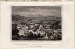 Előpatak Erdélyben, acélmetszet 1864, Hunfalvy, Rohbock, eredeti, képekben, Erdély Kovászna, metszet
