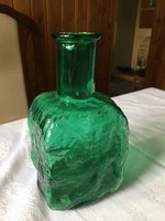 Zöld  üveg váza