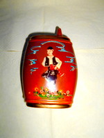 Old hand painted water bottle