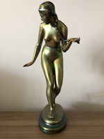 Zsolnay female nude.