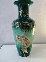 Zsolnay pecs hibatlan fisch vase 27 cm