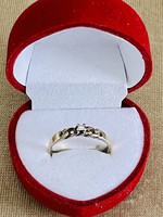 925 finomságü gyönyörű aranyozott ezüst gyűrű ! 