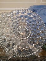 Op art craft glass plates, 6 pieces of cake