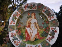 Antique Schlaggenwald bowl with nude