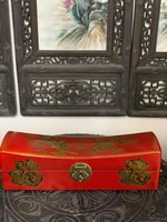 Rendkívüli ajánlat! Kínai tradiconális, sárkányos festett párna doboz