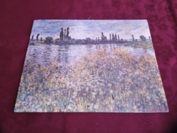Claude Monet  Virágok a Szajna-parton festményének nyomata