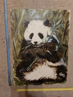Kovács Ernő:  Panda, festmény, 30x40, olaj, farost,  cím jelezve, katalogizálva...