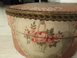 Vintage, rózsás tároló dobozka/foglalva