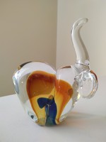 Muranoi üveg elefánt 15 cm magas