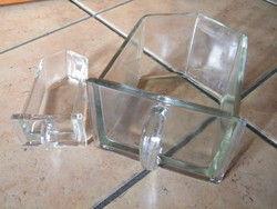 Régi fűszertartó fiókok üvegből (14 db) recycling részére
