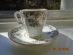 19.The flawless imperial hand-numbered embossed baroque mocha cup with saucer
