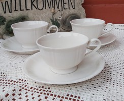 Gyönyörű Fehér csésze szettek, csészék teáscsésze  porcelán. Nosztalgia