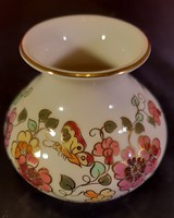 Pillangós Zsolnay porcelán váza