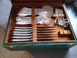 35 pcs wellner patent 90 silver cutlery set