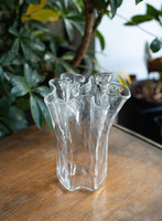Muurla finn design váza - mid century modern retro üveg váza