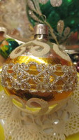 Karácsonyfadisz üveg, diszes gömb