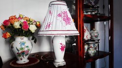 Herendi porcelán Purpur Apponyi asztali lámpa Új szerelékkel 