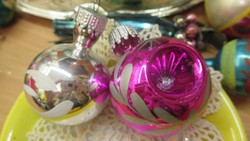 Karácsonyfadisz üveg, 2db soproni disz gömb