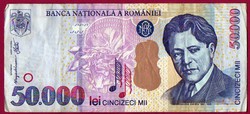 Külföldi pénzek:  Románia  1952  50 000 lei