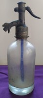 1938 - Retro szódás üveg - Özv. Böhm Edéné Csabrendek - 26 cm.