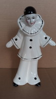 Szép régi Vintage kerámia bohóc figura, 20 cm