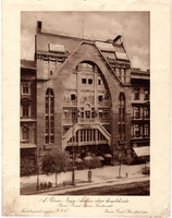 Budapest - A Párisi Nagy Áruház homlokzata, réznyomat 1915, 17 x 25, egyszín nyomat, Légrády, Pest