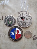 3 db egyedi katonai coin.