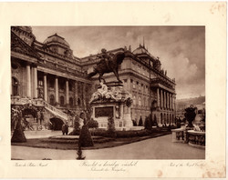 Budapest - Részlet a királyi várból, réznyomat 1915, 17 x 25, egyszín nyomat, Légrády, Buda