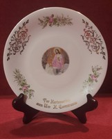 First communion porcelain plate