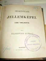 Brankovics György: Shakespeare jellemképei - tanulmányok