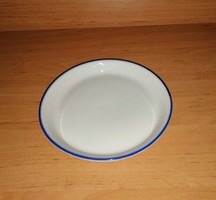 Zsolnay porcelán kék csíkos kistányér 17 cm (2p)