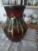 Mázas kerámia váza