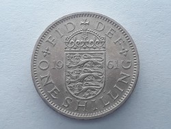 Egyesült Királyság Anglia 1 Shilling 1961 - Brit, Angol 1 shilling 1961 külföldi pénz, érme