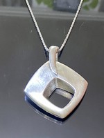 Art-deco stílusú ezüst nyaklánc 