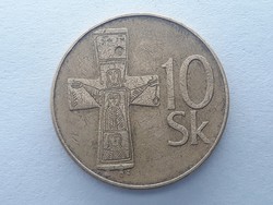 Szlovákia 10 Korona 1993 - Szlovák, Slovenska Republika 10 korun külföldi pénz, érme