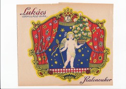 Lukács Csokoládégyár szaloncukor papír cca 1910-1920