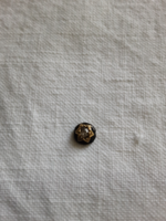 Antik fekete zománcos 14 k. arany ékszer rész gyémánttal!