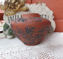 Beautiful 12 cm high chubby vase, retro beauty, nostalgia German mid - century modern