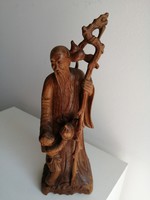 Faragott  fa szobor, Kínai bölcs