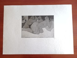 Amerigo tot: female nudes, lithograph 1980