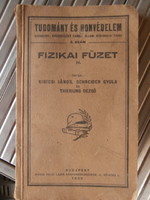 Tudomány és Honvédelem - Fizikai füzet 1930