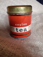 Ceylon tea doboza, teás doboz, fém doboz