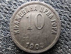 Montenegró I. Miklós (1860-1918) 10 para 1908 (id45507)