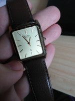 CITIZEN arany színű karóra régi bőr szíjjal hibátlanul működő óra jelzett eredeti