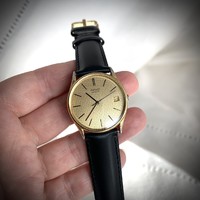 Seiko 1977 vintage men's quartz watch 4312-8009 with genuine leather strap accurate!
