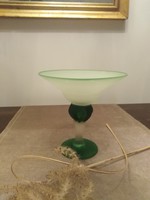 Opaque green, hand-blown sole offering
