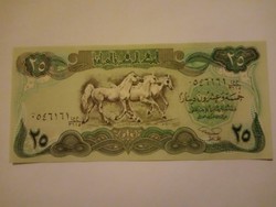Unc  25  Dinars   Irak 1990  !  Extra szép !!